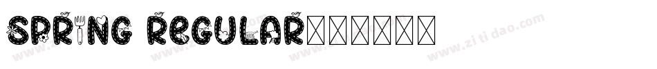 Spring Regular字体转换